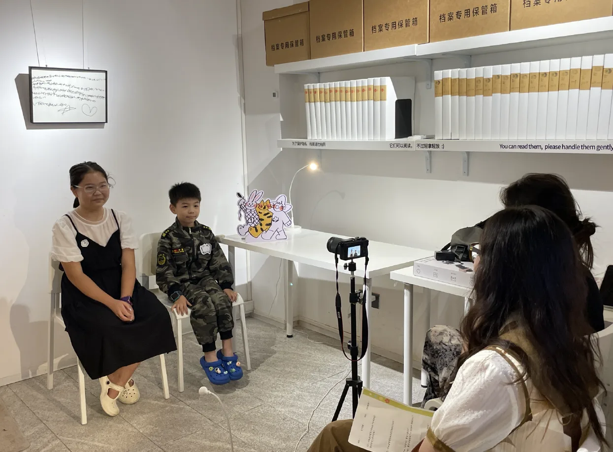 社区采访现场